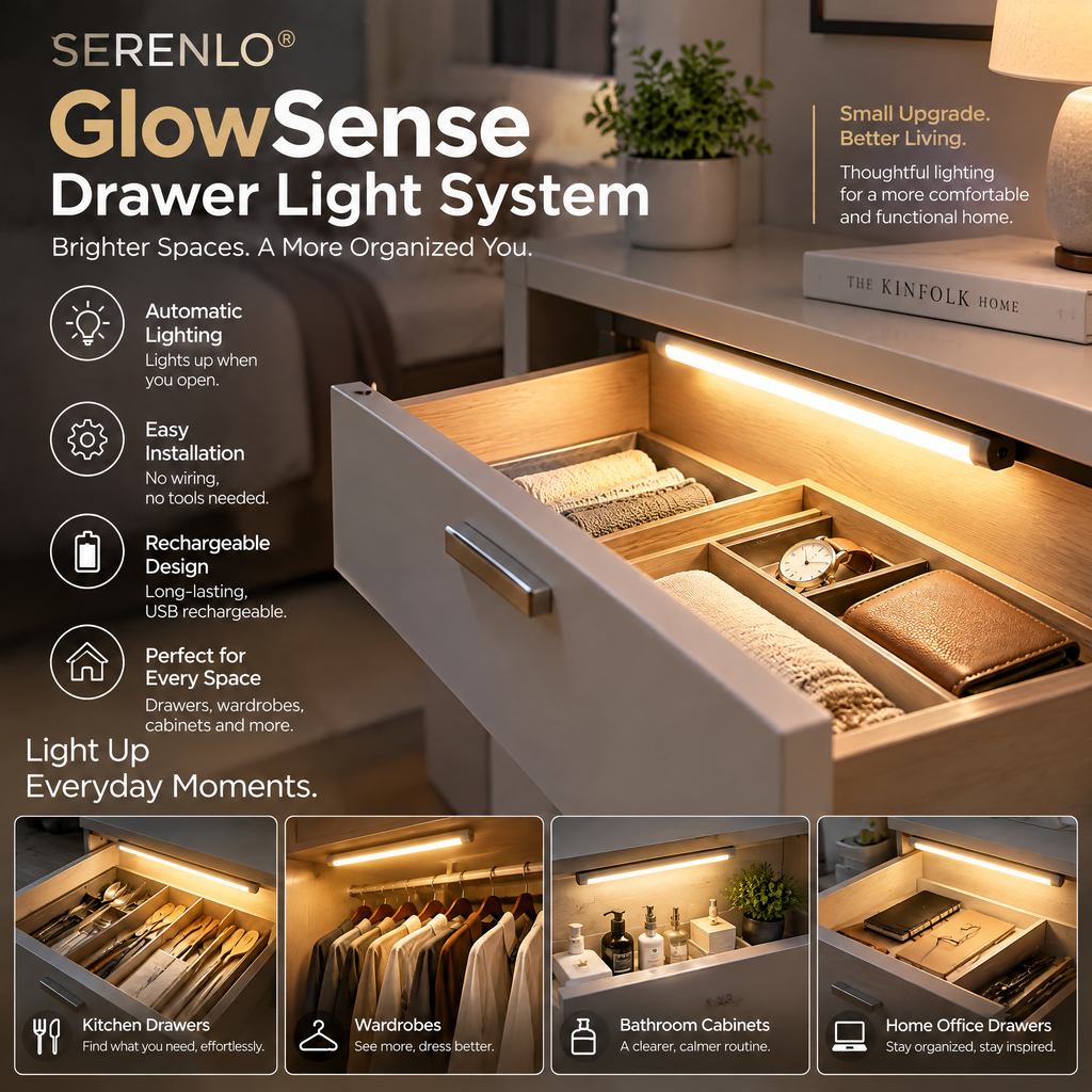SERENLO™ GlowSense Drawer Light System