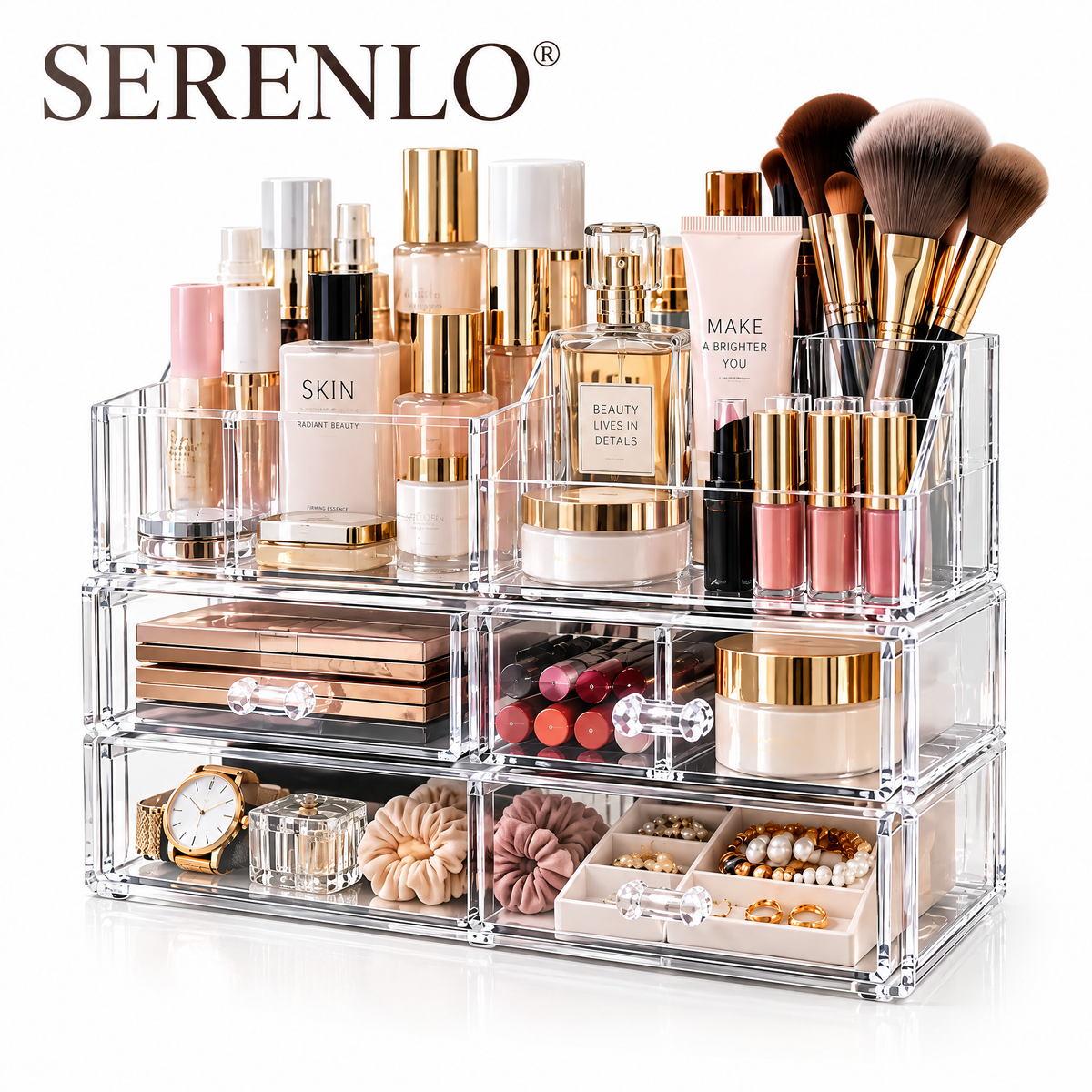 SERENLO™ ClearView Vanity Organizer System