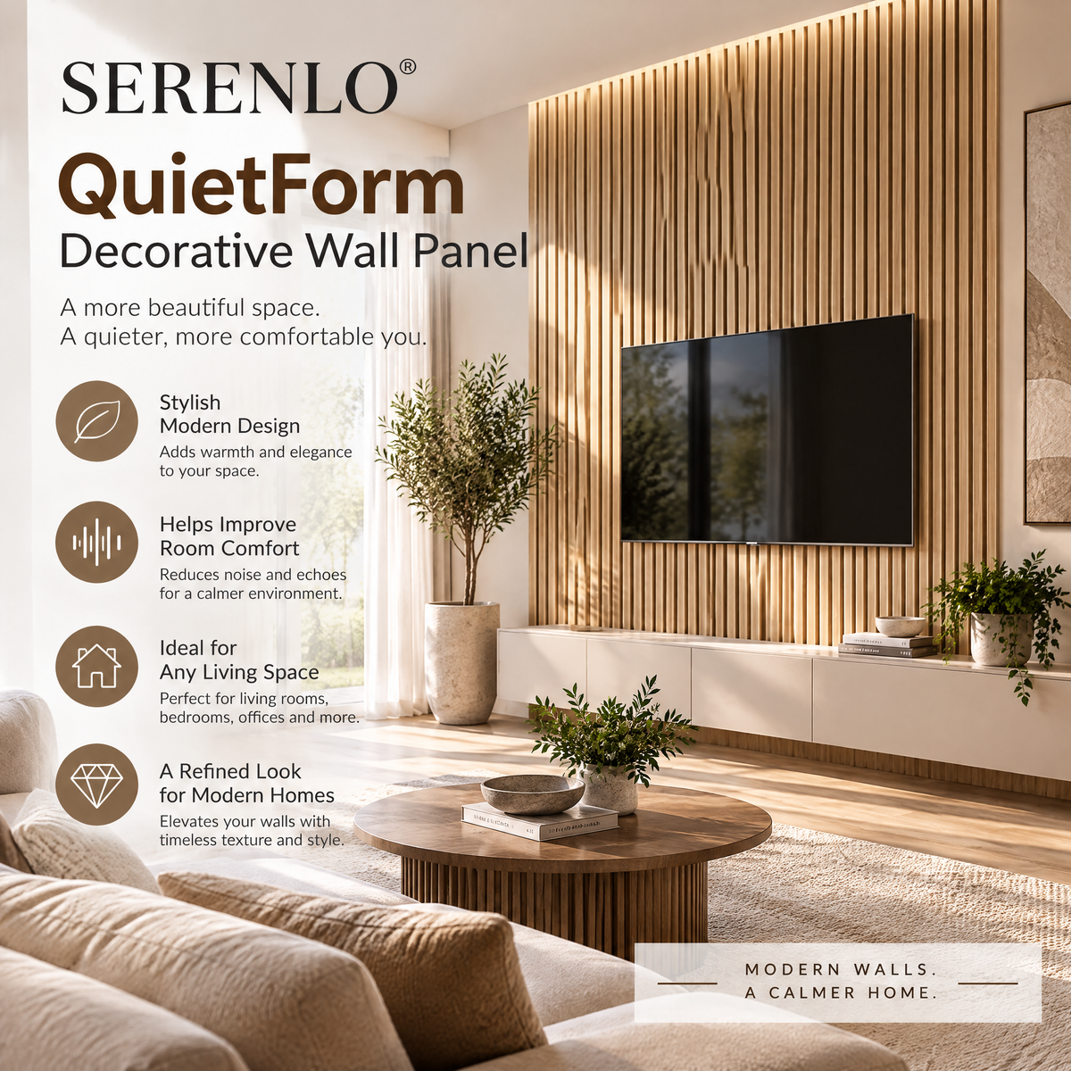 SERENLO™ QuietForm Decorative Wall Panel