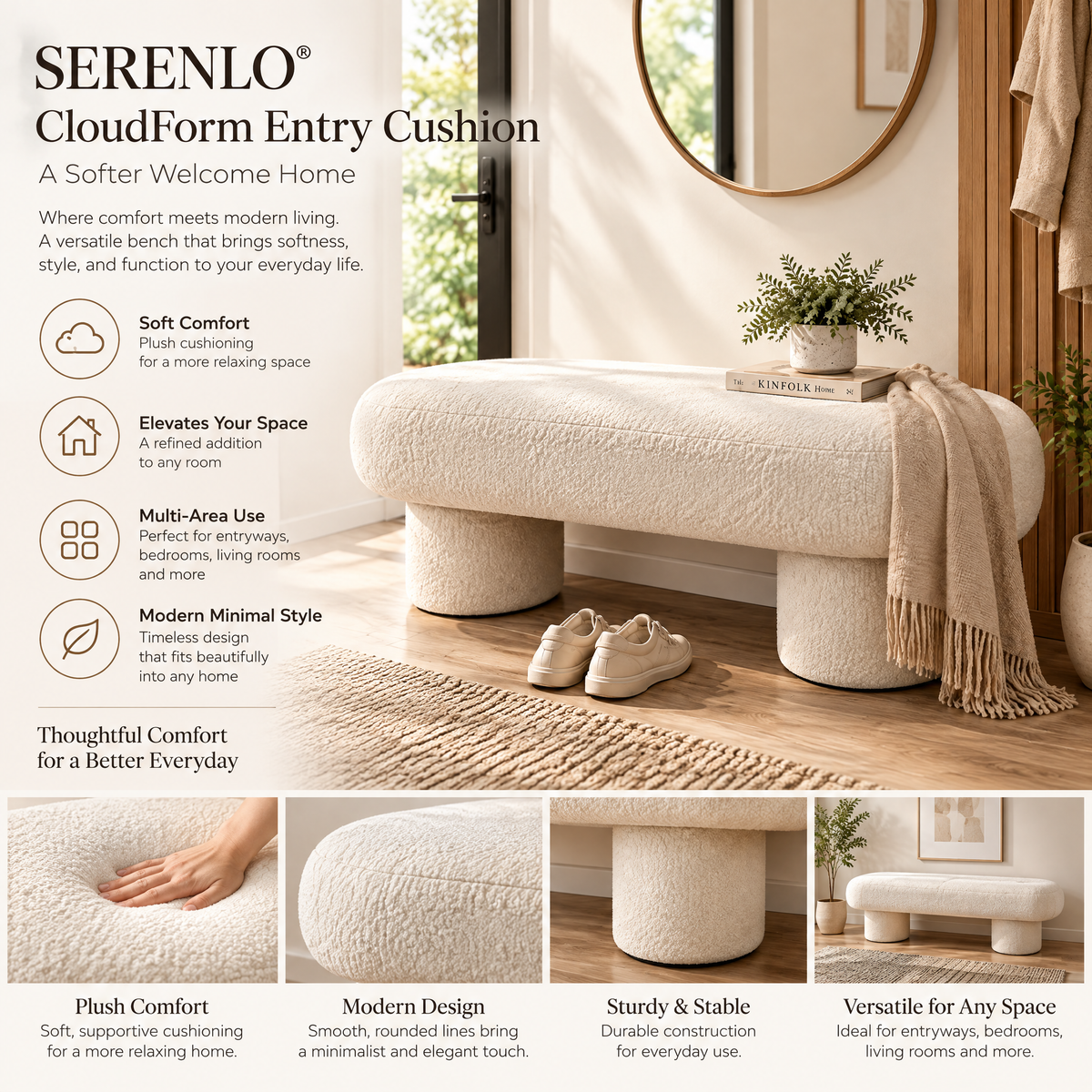 SERENLO™ CloudForm Entry Cushion