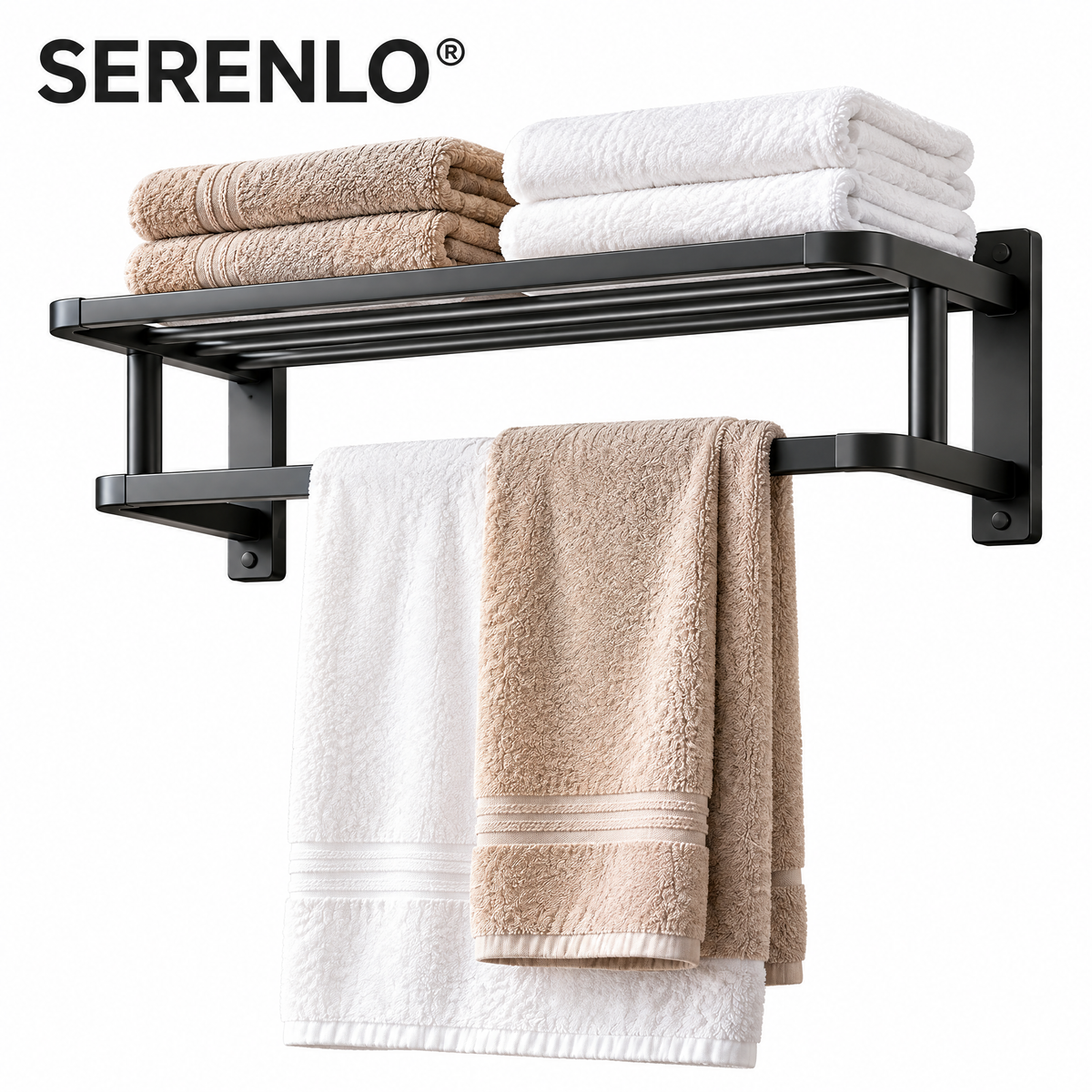 SERENLO™ WarmFold Towel Rack