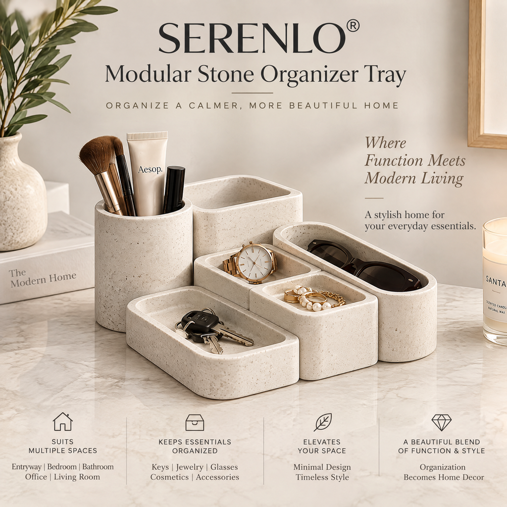 SERENLO™ Modular Stone Organizer Tray