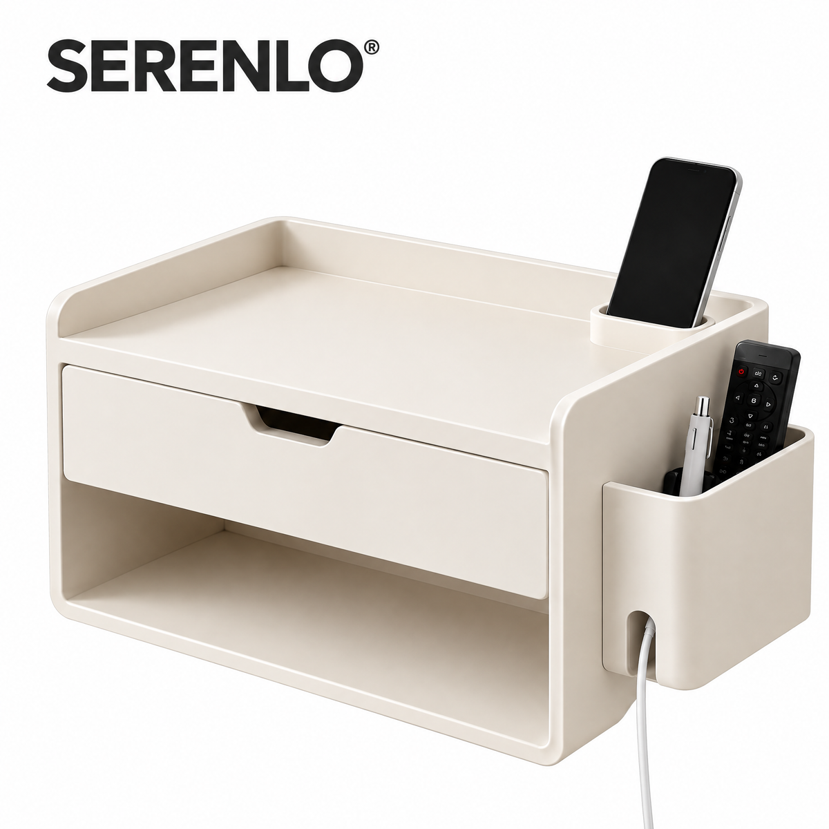 SERENLO™ Floating Nightstand Organizer