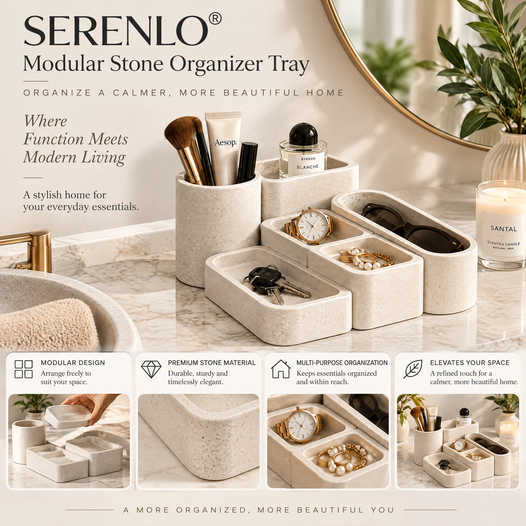 SERENLO™ Modular Stone Organizer Tray